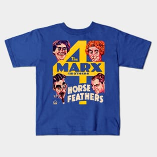 The Marx Brothers in Horse Feathers Movie Poster Kids T-Shirt